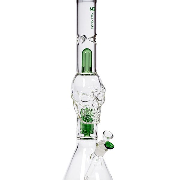 19 inch Skull Head 6-Arm Tree Perc Bong