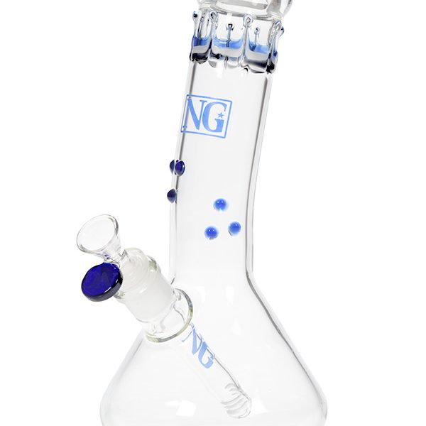 11 inch Color Mouthpiece Bent Neck Beaker