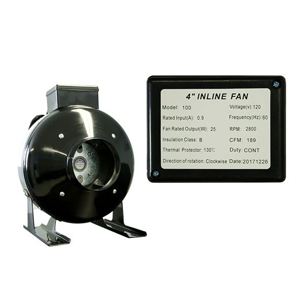 4 inch Inline Fan
