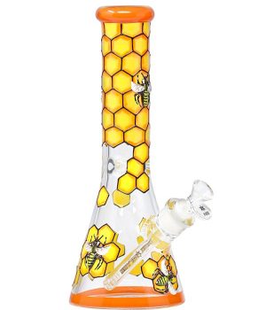 12.5 inch 3D-Wrap Honey Bee Beaker
