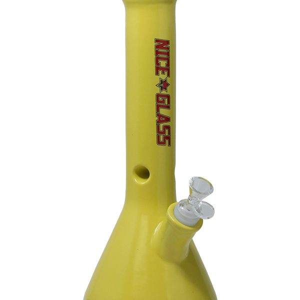 13 inch Yellow Ceramic Bong