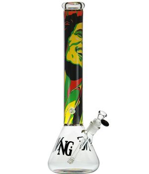 18 inch 7mm Bob Marley Beaker